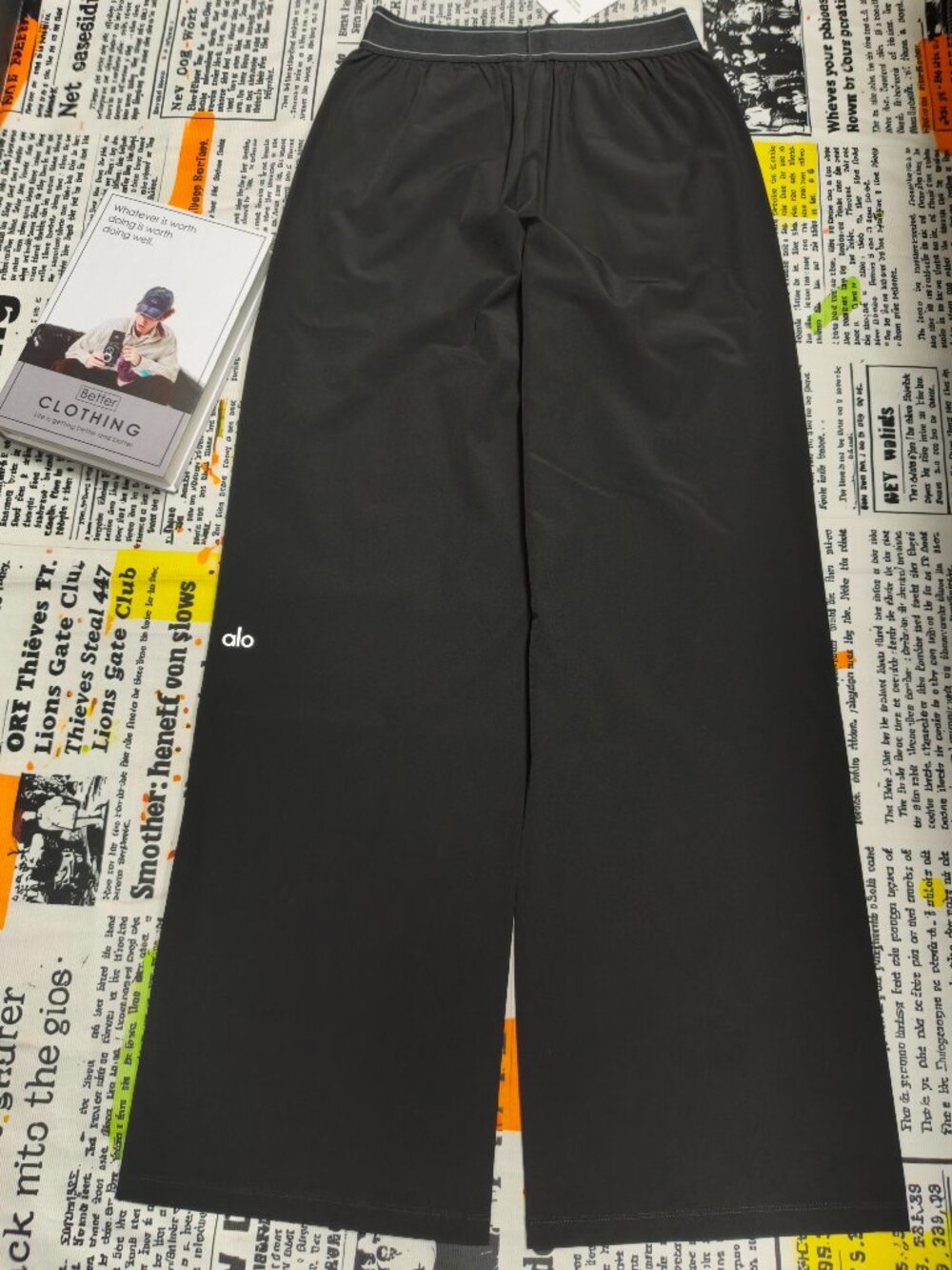 Alo Yoga Suit Up Black Trouser Regular🍨Classic Relaxed Fit Versatile Pants💌 - Picture 3 of 6